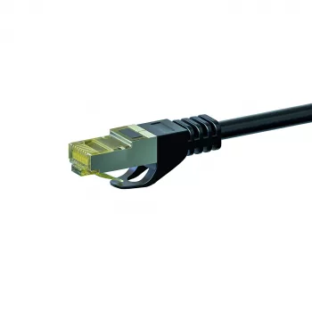 Cabo de patch de rede DSIT Cat.7 S/FTP PiMF RJ45, 30 m, preto