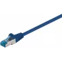 Cabo de patch de rede DSIT CAT 6a S/FTP LSOH, 0,5 m, azul