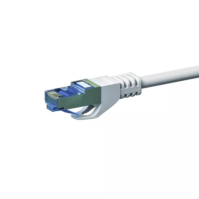 Cabo de rede DSIT CAT 6a LSOH - S/FTP - 2 metros - branco (DC-6A2-020)