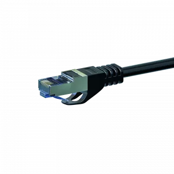Cabo de patch de rede DSIT CAT 6a S/FTP LSOH, 20 m, preto