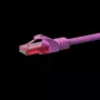 Cabo patch DSIT CAT6 U/UTP RJ45, 0,25 m, rosa, 100% cobre (DC-69-002)