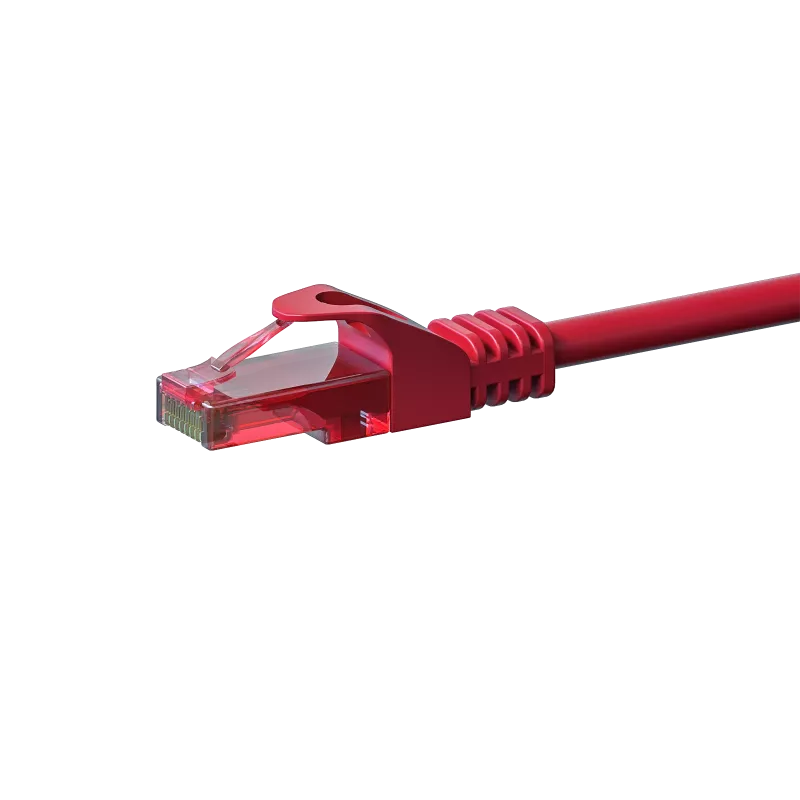 Cabo de rede DSIT CAT6 100% cobre U/UTP 2 m vermelho (DC-65-020)