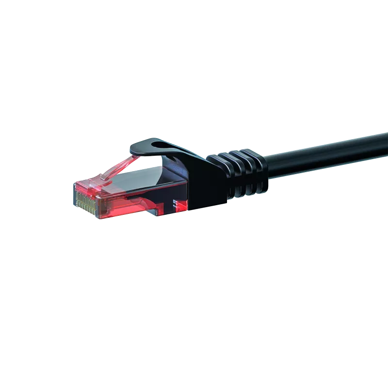 Cabo de rede DSIT DC-60-075 CAT6 U/UTP, 7,5 m, preto, 100 % cobre