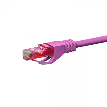 Cabo de rede DSIT CAT6, U/UTP, 50 metros, rosa, 100% cobre (DC-69-500)