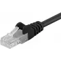 Cabo patch de rede DSIT CAT 5e U/UTP, 0,25 m, preto, CCA, RJ45, Gigabit Ethernet