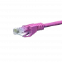 Cabo patch de rede DSIT CAT 5e U/UTP, 1 m, rosa, CCA, RJ45
