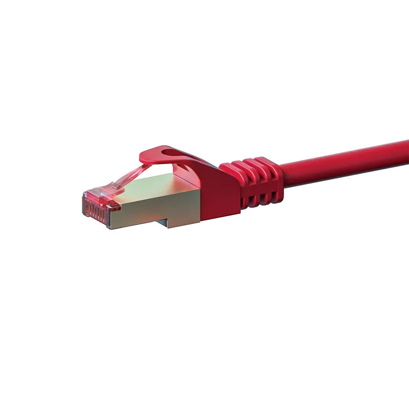 Cabo de rede DSIT CAT 6 LSOH - S/FTP - 1,50 m - vermelho (DC-S65-015)