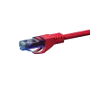 Cabo de rede Ethernet DSIT CAT6a 100% cobre U/UTP 3m vermelho