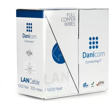 Cabo DSIT DANICOM CAT6 UTP 305m condutor maciço - LSZH (Dca)