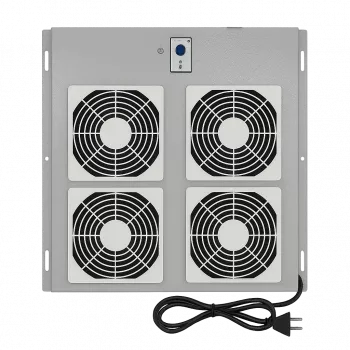 Unidade de ventilação DSIT DS-FT-OUT com 4 ventoinhas e termostato para caixa exterior de armários de rede