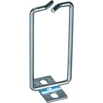 Anel de cabos DSIT 40 x 80 mm DS-Cablering-2 - suporte de gestão de cabos em aço preto com pintura em pó para racks de 19 polegadas