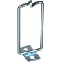 Anel de cabos DSIT 40 x 80 mm DS-Cablering-2 - suporte de gestão de cabos em aço preto com pintura em pó para racks de 19 polegadas