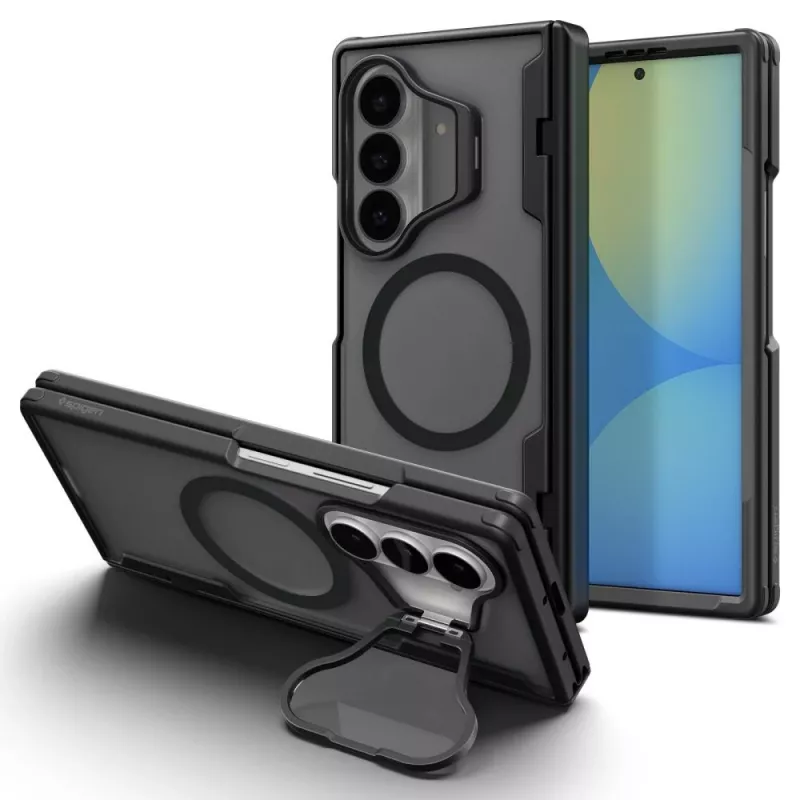 Capa Spigen Optik Armor Pro MagFit para Samsung Galaxy Z Fold 8 Ultra, compatível com MagSafe, preto (ACS11500)