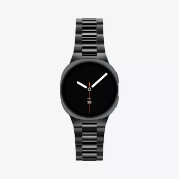 Pulseira Spigen Modern Fit em aço inoxidável 316L para Samsung Galaxy Watch 8 / 9 / Classic (40 / 44 / 46mm) preto