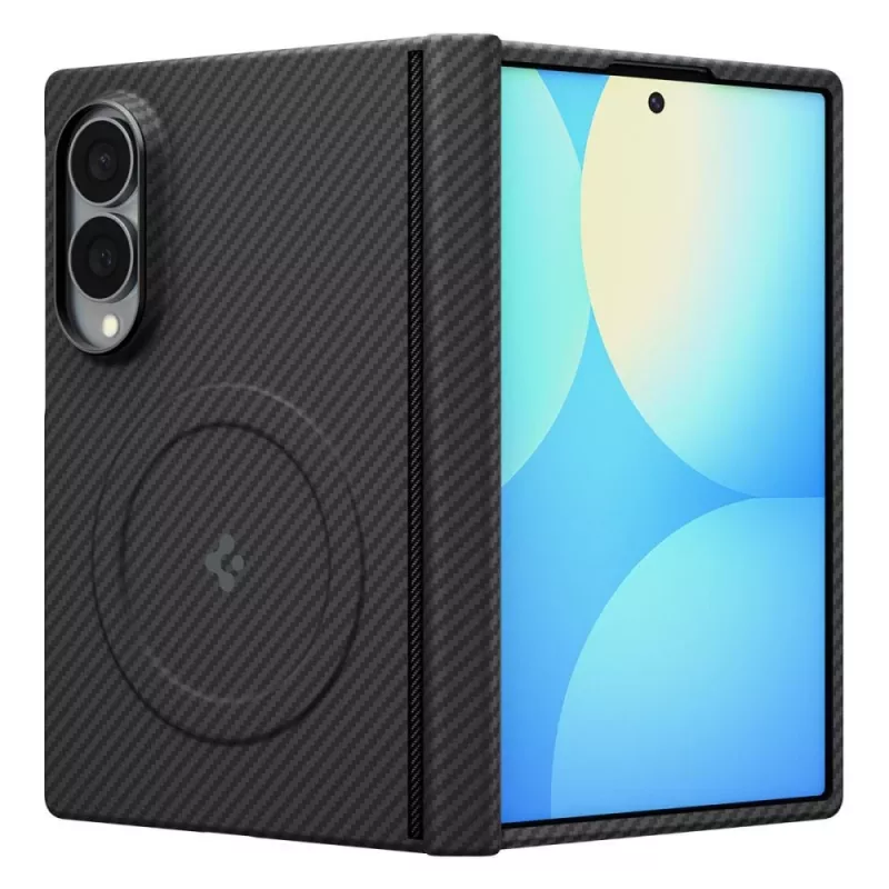 Capa MagSafe Spigen AirSkin Aramid para Samsung Galaxy Z Fold 8 - preto