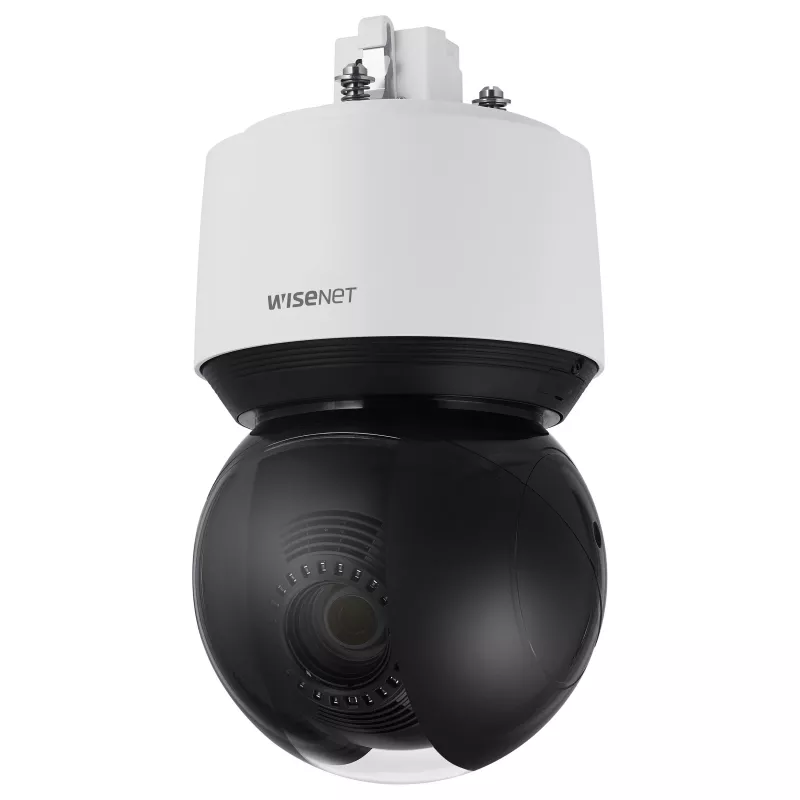Câmara de segurança IP exterior PTZ Hanwha Vision QNP-6250R 2MP com zoom ótico 25x, IR 200m, IP66, IK10