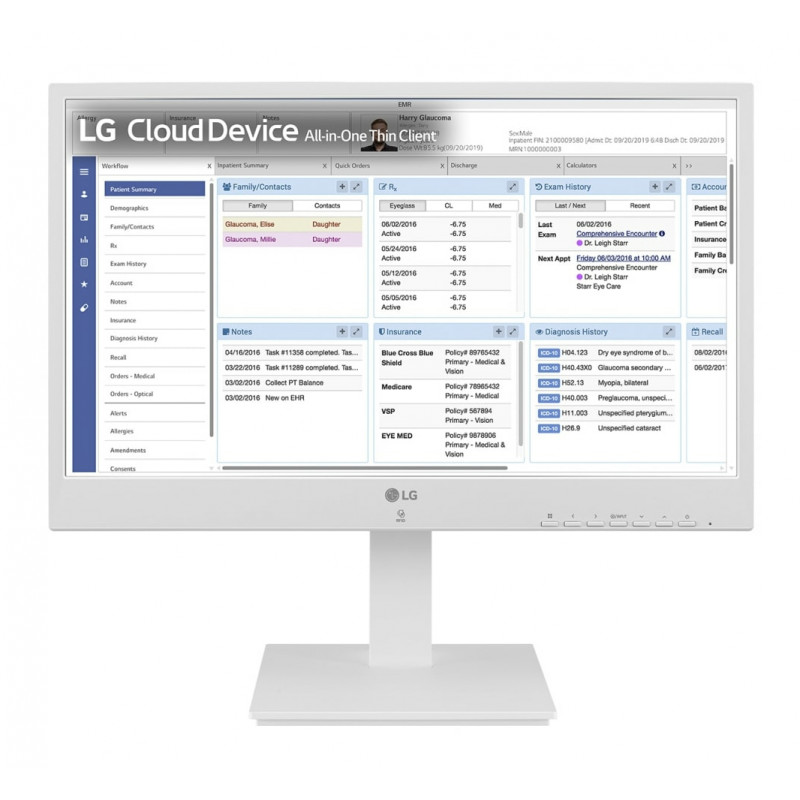 LG 24CR671N-2P 23,8 polegadas Full HD All-in-One Thin Client com Intel Pentium N4200, 4GB RAM, 16GB eMMC, sem sistema operativo