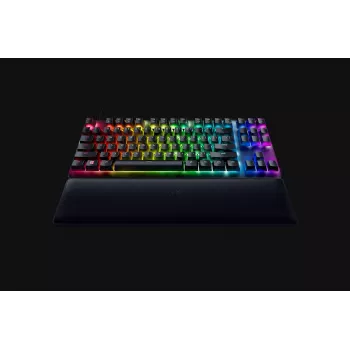 Teclado gaming ótico com fios Razer Huntsman V2 Tenkeyless, switches Clicky Purple, disposição nórdica, RGB, preto (RZ03-03941300-R3N1)