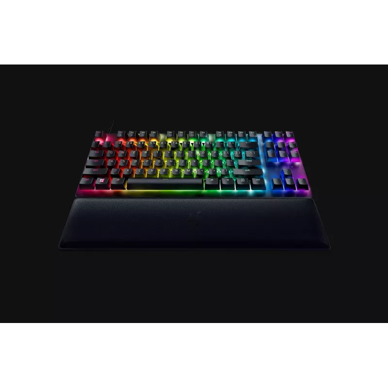 Razer Huntsman V2 Tenkeyless teclado gaming ótico com fios, switches Clicky Purple, disposição nórdica, RGB, preto (RZ03-03941300-R3N1)
