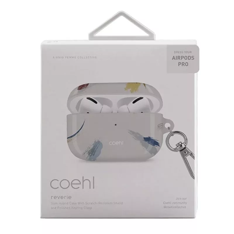 UNIQ Coehl Reverie capa para AirPods Pro Soft Ivory