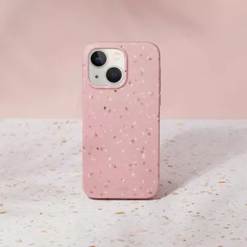 UNIQ Coehl Terrazzo capa para iPhone 14 Plus / 15 Plus, rosa coral
