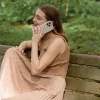UNIQ Coehl Terrazzo capa para iPhone 14 Plus / 15 Plus, rosa coral