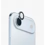 Protetor de lente da câmara em alumínio UNIQ Optix para iPhone Air com aplicador, Azul (Uni001869)