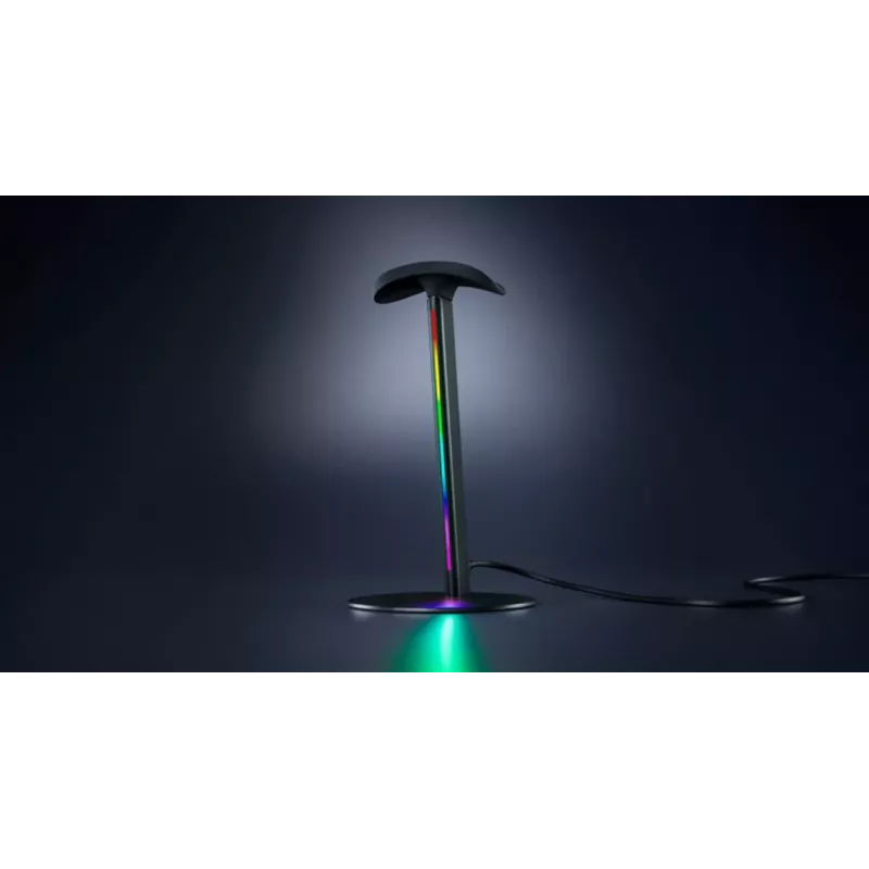 RAZER Base Station V3 Chroma suporte para headset RGB com hub USB 3.1 de 2 portas - preto