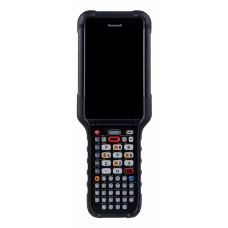 Computador móvel robusto Honeywell CK67 5G & Wi-Fi 6E, ecrã tátil de 4,3 polegadas, teclado numérico de 38 teclas com teclas de função, 8GB RAM, 128GB armazenamento, leitor laser vermelho FlexRangeXLR, câmara frontal e traseira, bateria padrão, GMS, IP65/IP68, Global
