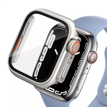 Caixa robusta TECH-PROTECT DEFENSE360 Apple Watch 4/5/6/SE (44mm) Titânio/Laranja com bracelete integrada