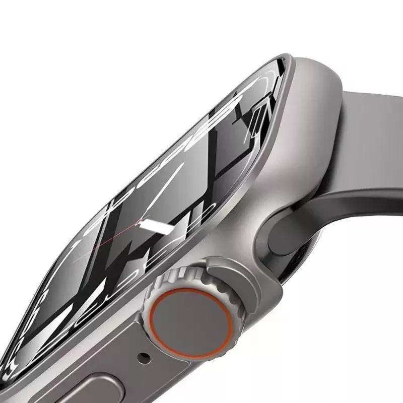 Caixa robusta TECH-PROTECT DEFENSE360 Apple Watch 4/5/6/SE (44mm) Titânio/Laranja com bracelete integrada