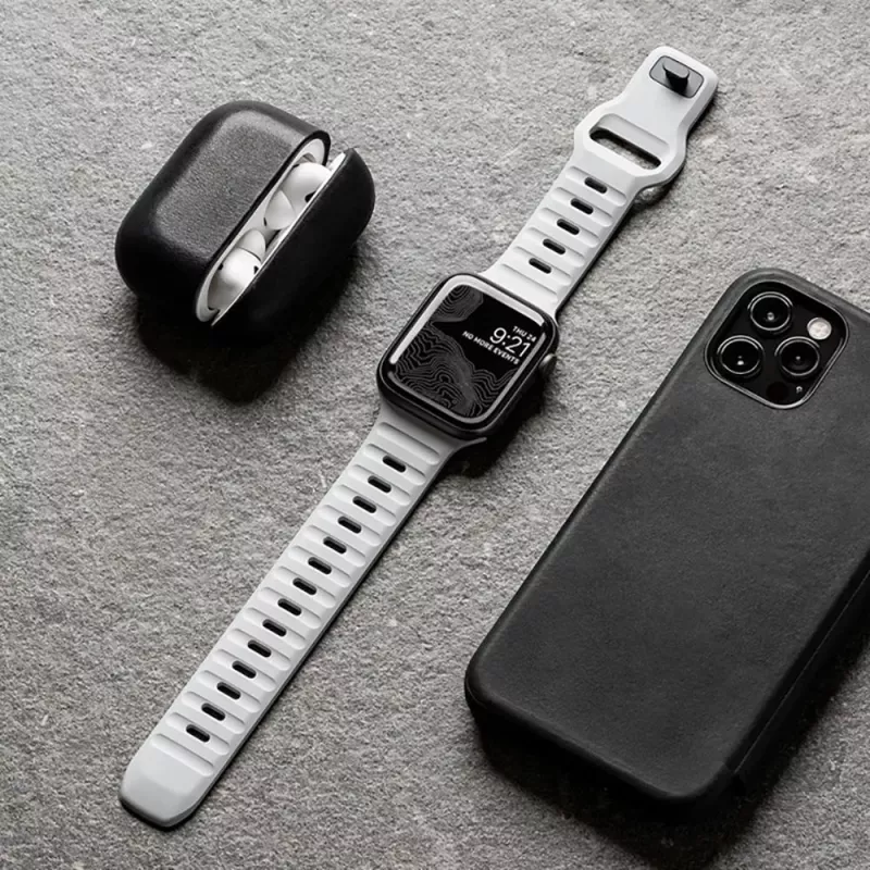 Bracelete para Apple Watch TECH-PROTECT Iconband Line (42/44/45/49 mm) Laranja