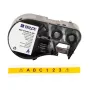 Brady M4C-375-595-YL-BK etiqueta de vinil autolaminada para impressoras BMP41/BMP51/BMP53/M511, branco/transparente, 25,4 mm x 50,8 mm, rolo de 6,4 m