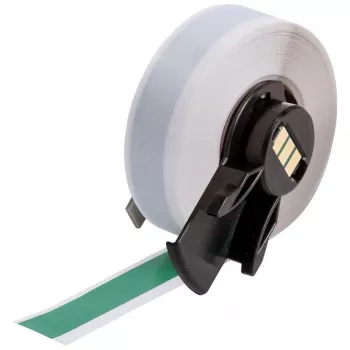 BRADY M6C-500-439-GR etiquetas de vinil multiusos, 24mm, vermelho sobre branco, 8m