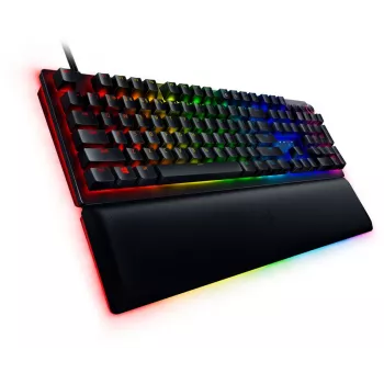 Teclado gaming com fios Razer Huntsman V2, switches Analog Optical, disposição nórdica, RGB, preto (RZ03-03610600-R3N1)