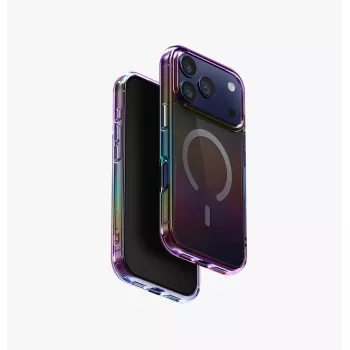 UNIQ Iridescia capa de carregamento Magclick para iPhone 17 Pro - quartzo meia-noite
