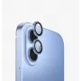 Protetor de lente da câmara em alumínio UNIQ Optix com aplicador para Apple iPhone 17, Azul