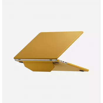 UNIQ Lyden Versa capa protetora estilo folio para MacBook Air 13 polegadas (M2 2022 / M3 2024 / M4 2025 / M5 2026) - amarelo