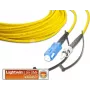 Cabo patch de fibra ótica monomodo simplex Lightwin LSP-09 SC-ST 3.0, SC para ST, OS2, LSOH, 3 m, Amarelo