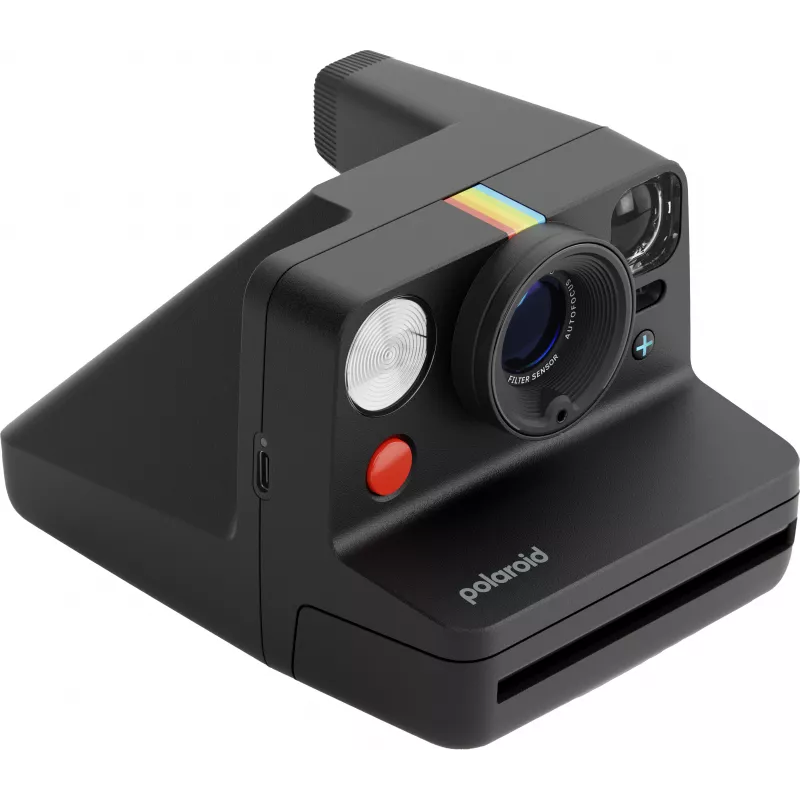 Polaroid Everything Box Now+ Gen 3 Preto Conjunto de câmara instantânea com 2x Color 600 Filme pacote duplo