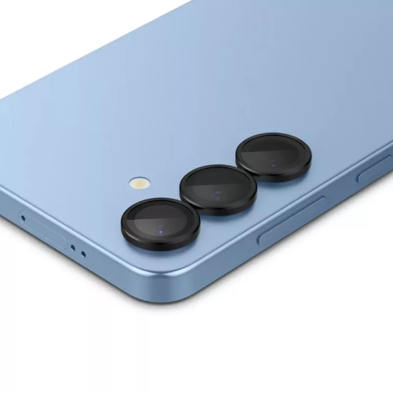 Spigen Optik Pro Glas.tR EZ Fit Proteção de câmara pack de 2 para Samsung Galaxy S25 - Preto