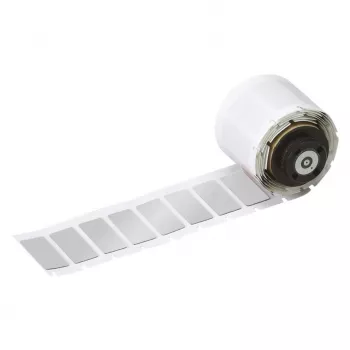 BRADY M710 Etiquetas para impressora de etiquetas - poliéster branco, 31,75 mm x 25,4 mm, adesivo permanente, 2500 etiquetas/rolo