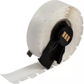 BRADY M6C-375-498 Etiqueta de vinil multiusos reposicionável, branco, 9,53 mm x 9,14 m