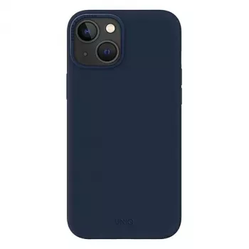 UNIQ Lino Marine Blue capa para iPhone 14 Plus / 15 Plus 6,7 polegadas