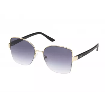 GUESS mulher GF00052-5932B óculos de sol gatinho, armação Havana, lentes castanhas degradê, 59 mm