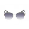 GUESS mulher GF00052-5932B óculos de sol gatinho, armação Havana, lentes castanhas degradê, 59 mm