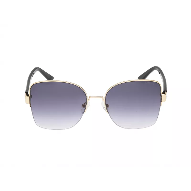 GUESS mulher GF00052-5932B óculos de sol gatinho, armação Havana, lentes castanhas degradê, 59 mm