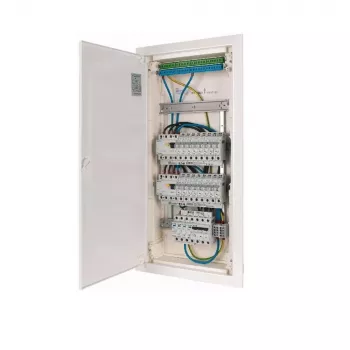 EATON KLV-PW-48-1PXL-1SPD-2PXF-16PLI quadro de distribuição pré-configurado de 4 filas, 48 módulos, IP30, branco
