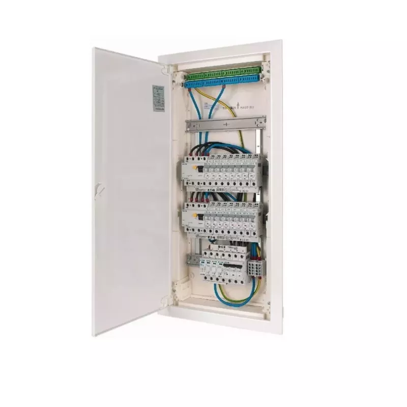 EATON KLV-PW-48-1PXL-1SPD-2PXF-16PLI quadro de distribuição pré-configurado de 4 filas, 48 módulos, IP30, branco