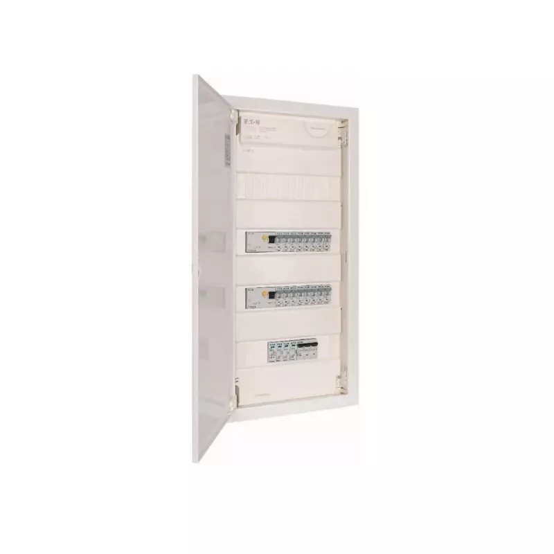 EATON KLV-PW-48-1PXL-1SPD-2PXF-16PLI quadro de distribuição pré-configurado de 4 filas, 48 módulos, IP30, branco